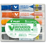 PILOT whiteboard-marker V board MASTER, Rundspitze, 5er Etui