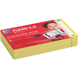 Oxford karteikarten "Flash 2.0", 75 x 125 mm, liniert, gelb