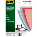 Fellowes Deckblatt, din A4, PVC, transparent, 0,18 mm