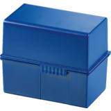HAN Karteikasten, Polystyrol, a6 quer, blau, unbestückt