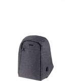 Lightpak rucksack "SAFEPAK", mit USB-Ladeport, grau