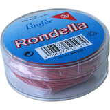 Lufer gummiringe RONDELLA in Dose, rot, 40 mm, 25 g