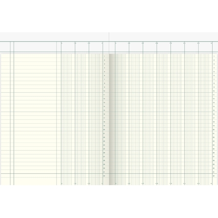 KÖNIG & EBHARDT Spaltenbuch DIN A4, 10 Spalten, 40 Blatt