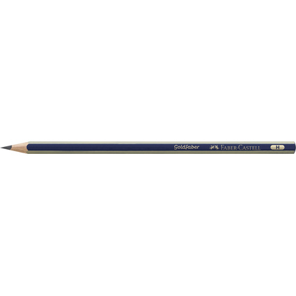 FABER-CASTELL Bleistift GOLDFABER, sechseckig, Hrtegrad: H