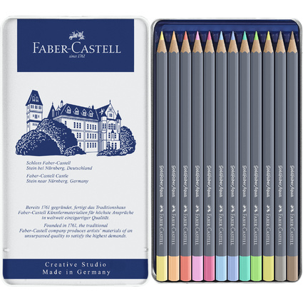 FABER-CASTELL Aquarellstifte GOLDFABER, 12er Metalletui