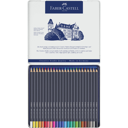 FABER-CASTELL Buntstifte GOLDFABER, 24er Metalletui