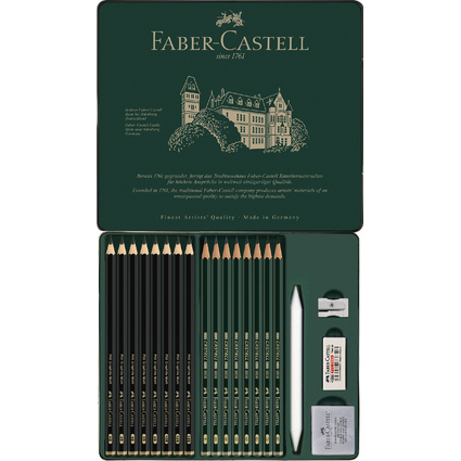 FABER-CASTELL PITT GRAPHITE Set MATT & CASTELL 9000