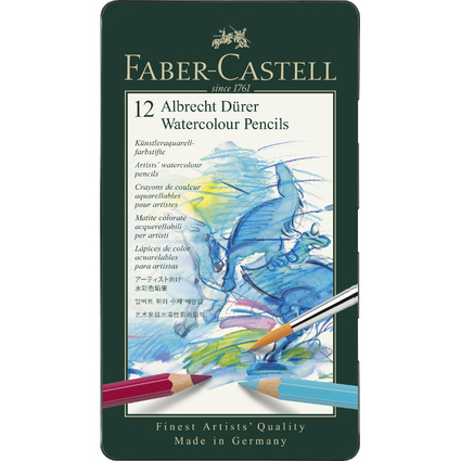 FABER-CASTELL Aquarellstifte ALBRECHT DRER, 12er Metalletui