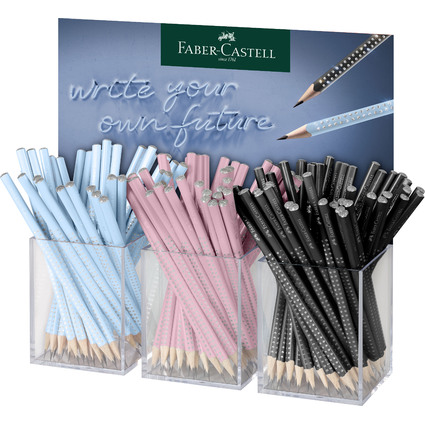 FABER-CASTELL Bleistift GRIP SPARKLE Harmony, 3er Kcher