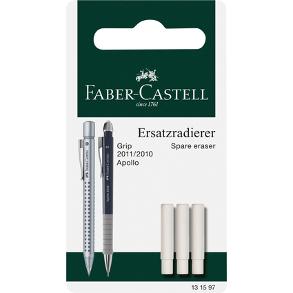 FABER-CASTELL Ersatzradierer fr Druckbleistift GRIP