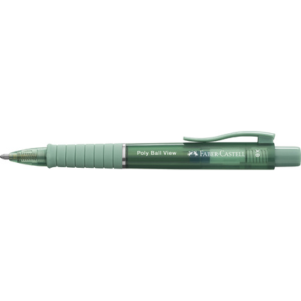 FABER-CASTELL Druckkugelschreiber POLY BALL VIEW, grn