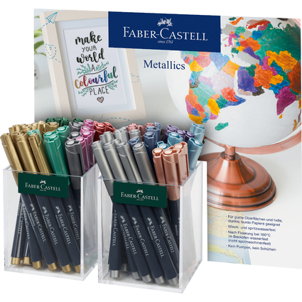 FABER-CASTELL Metallic Marker, 2er Kcher