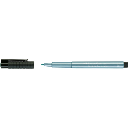 FABER-CASTELL Tuschestift PITT artist pen, blau metallic