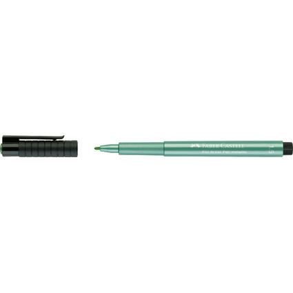 FABER-CASTELL Tuschestift PITT artist pen, grn metallic