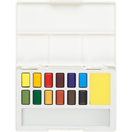 FABER-CASTELL Aquarellfarbe in Npfchen, 12er Etui