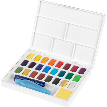 FABER-CASTELL Aquarellfarbe in Npfchen, 24er Etui