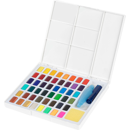 FABER-CASTELL Aquarellfarbe in Npfchen, 48er Etui