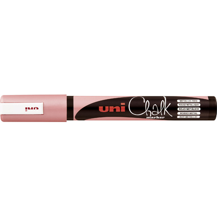 uni-ball Kreidemarker Chalk marker PWE5M, rot metallic