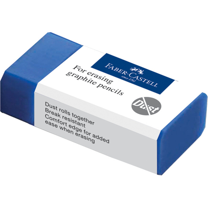 FABER-CASTELL Kunststoff-Radierer DUST-FREE, blau