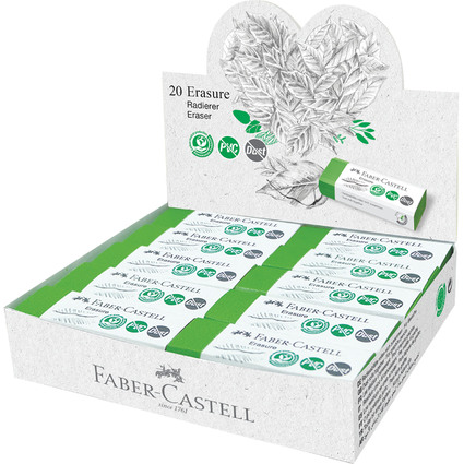 FABER-CASTELL Kunststoff-Radierer Erasure DUST-FREE, grn