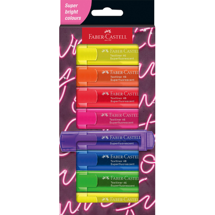 FABER-CASTELL Textmarker TEXTLINER 1546 NEON, 8er Etui