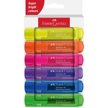 FABER-CASTELL Textmarker TEXTLINER 1546, 6er Kartonetui