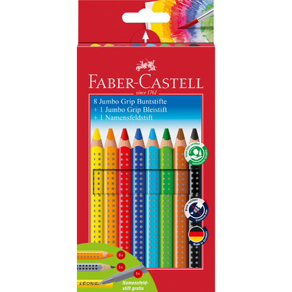 FABER-CASTELL Dreikant-Buntstifte Jumbo GRIP, Promoetui