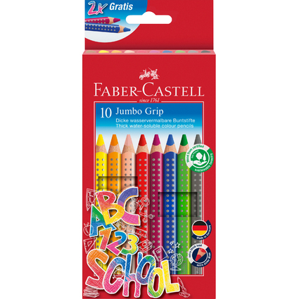 FABER-CASTELL Dreikant-Buntstifte Jumbo GRIP, Promoetui