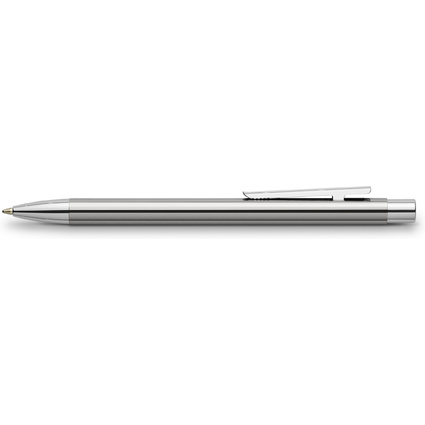 FABER-CASTELL Kugelschreiber NEO Slim Edelstahl, glänzend
