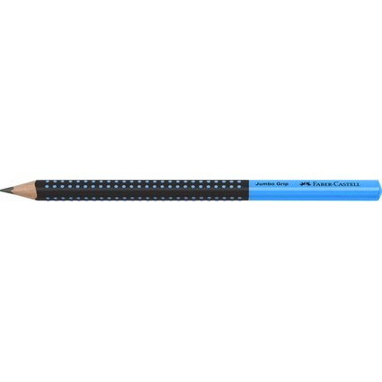 FABER-CASTELL Bleistift Jumbo GRIP TWO TONE, blau