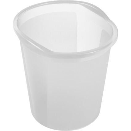 helit Papierkorb "the joy", PP, 13 Liter, weiß-transluzent