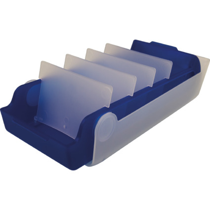 helit Lernkartei "the beebox", A8, blau-transluzent