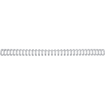 GBC Drahtbindercken WireBind, A4, 34 Ringe, 5 mm, silber
