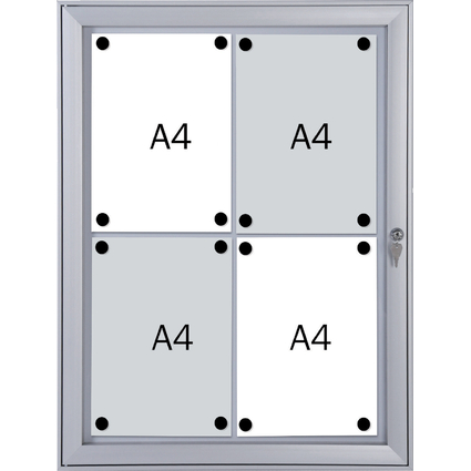 FRANKEN Schaukasten SECURITY fr 4x DIN A4, feuerfest