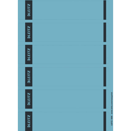 LEITZ Ordnerrcken-Etikett, 39 x 192 mm, kurz, schmal, blau