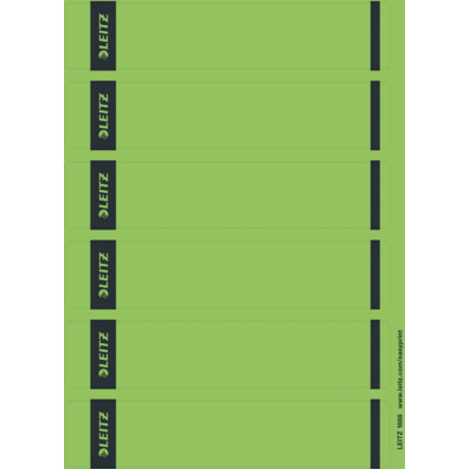 LEITZ Ordnerrcken-Etikett, 39 x 192 mm, kurz, schmal, grn