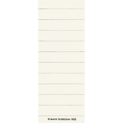 LEITZ Blanko-Beschriftungsschildchen, (B)60 x (H)14 mm, wei