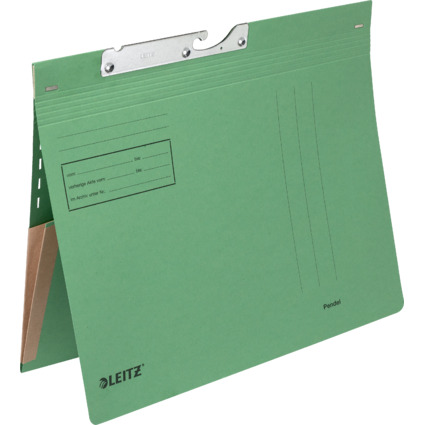 LEITZ Pendelhefter, mit Dehntasche, A4, grün