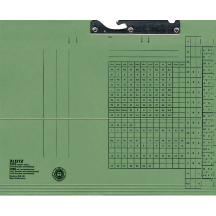 LEITZ Pendelmappe, A4, seitlich offen, grn