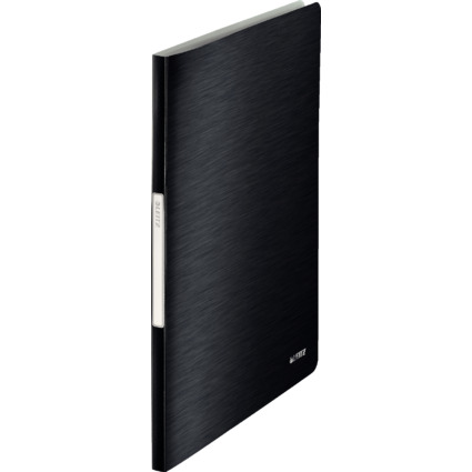 LEITZ Sichtbuch Style, A4, PP, mit 40 Hüllen, satin-schwarz
