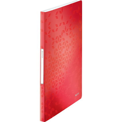 LEITZ Sichtbuch WOW, A4, PP, mit 40 Hüllen, rot