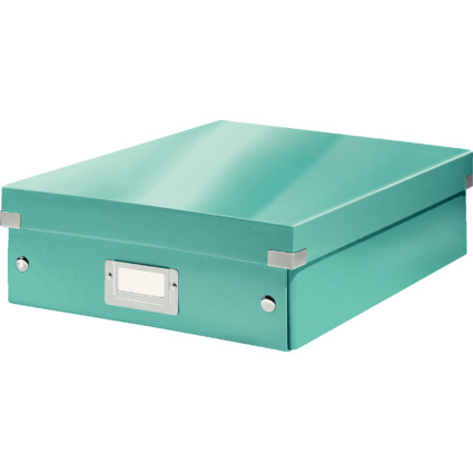 LEITZ Organisationsbox Click & Store WOW, groß, eisblau
