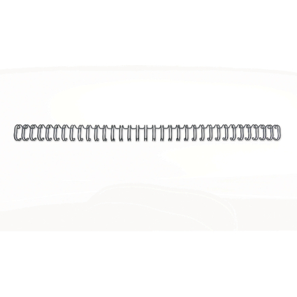 GBC Drahtbinderücken WireBind, A4, 34 Ringe, 12,5 mm,schwarz