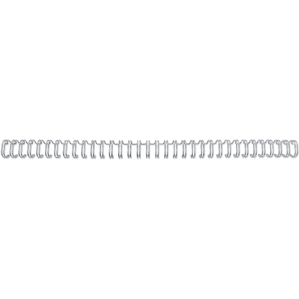 GBC Drahtbindercken WireBind, A4, 34 Ringe, 14 mm, silber