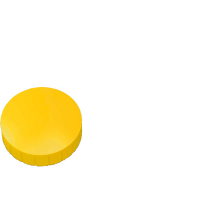 MAUL Haftmagnet MAULsolid, Durchm.: 38 mm, 2,5 kg, gelb