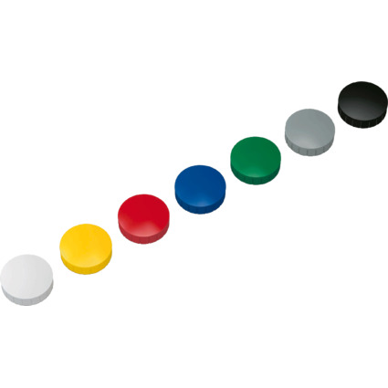 MAUL Haftmagnet MAULsolid, Durchm.: 38 mm, 2,5 kg, sortiert