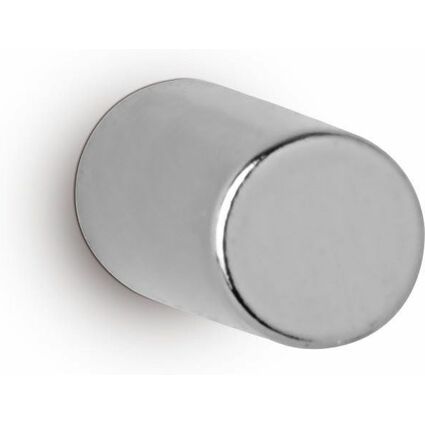 MAUL Neodym-Scheibenmagnet, 5 mm, Haftkraft: 1,6 kg, silber