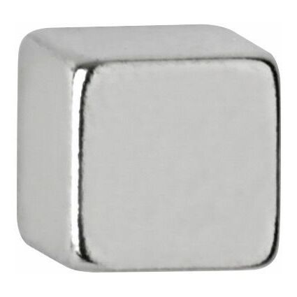 MAUL Neodym-Wrfelmagnet, 5 mm, Haftkraft: 1,1 kg, silber