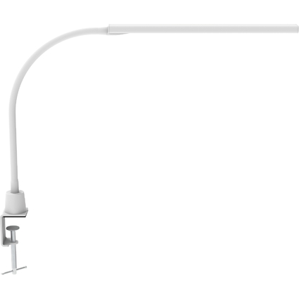 MAUL LED-Tischleuchte MAULpirro, weiß, dimmbar, mit Klemmfuß
