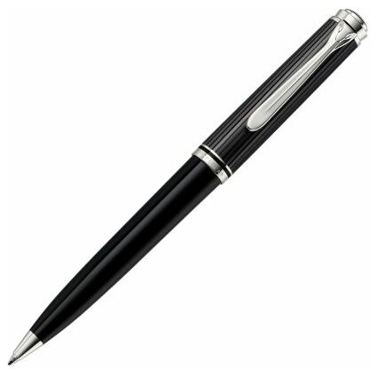 Pelikan Drehkugelschreiber "Souvern 805", schwarz/silber